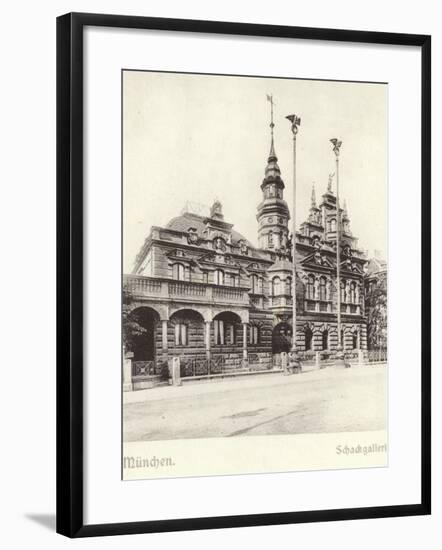 Postcard Depicting the Schackgalerie-null-Framed Photographic Print