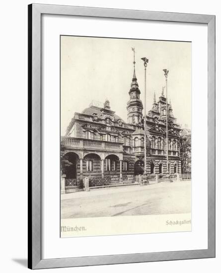 Postcard Depicting the Schackgalerie-null-Framed Photographic Print