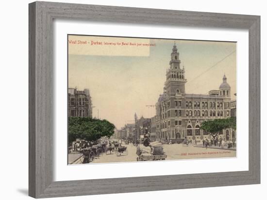 Postcard Depicting West Street in Durban-null-Framed Photographic Print