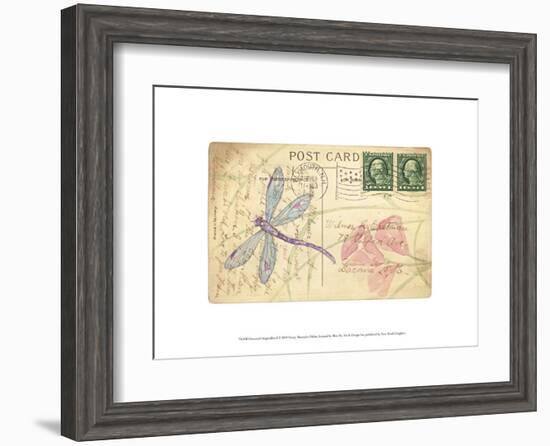 Postcard Dragonfly I-Nancy Shumaker Pallan-Framed Art Print