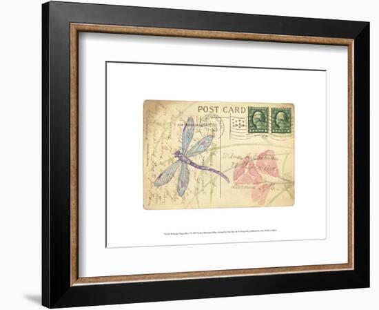 Postcard Dragonfly I-Nancy Shumaker Pallan-Framed Art Print