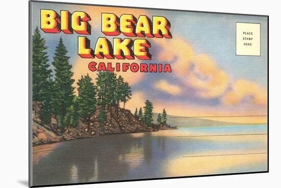 Postcard Folder, Big Bear Lake, California-null-Mounted Art Print