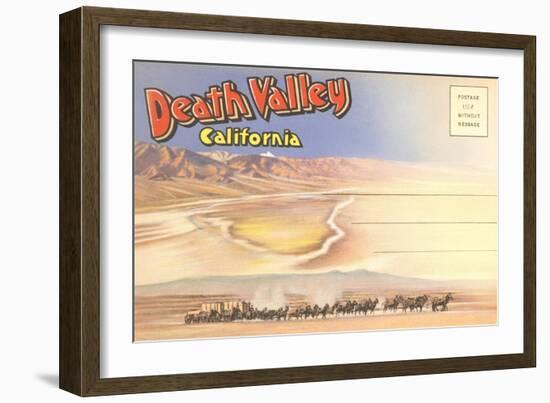 Postcard Folder of Death Valley, California-null-Framed Art Print