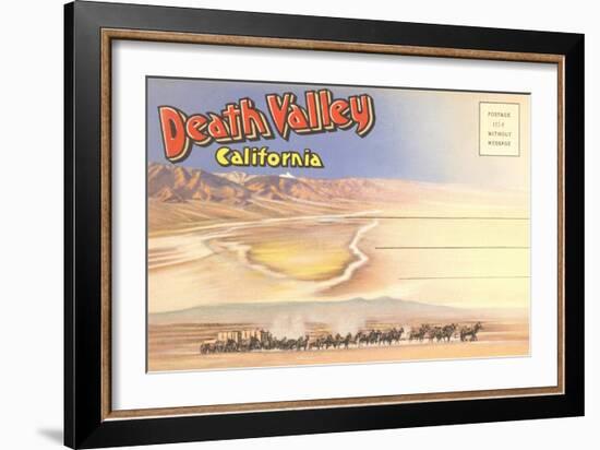 Postcard Folder of Death Valley, California-null-Framed Art Print