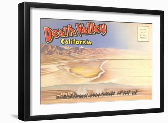 Postcard Folder of Death Valley, California-null-Framed Art Print