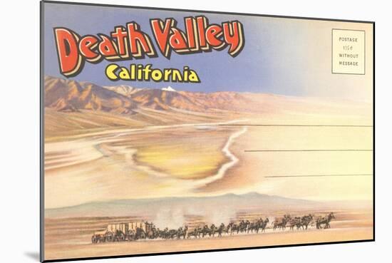 Postcard Folder of Death Valley, California-null-Mounted Art Print