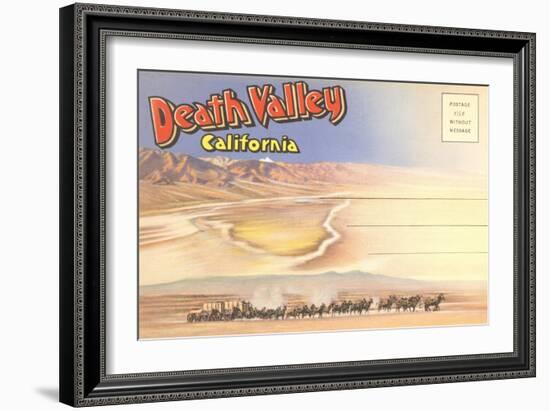 Postcard Folder of Death Valley, California-null-Framed Art Print