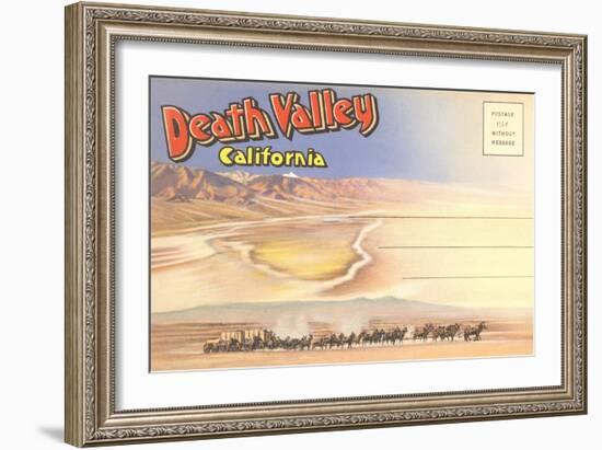 Postcard Folder of Death Valley, California-null-Framed Premium Giclee Print