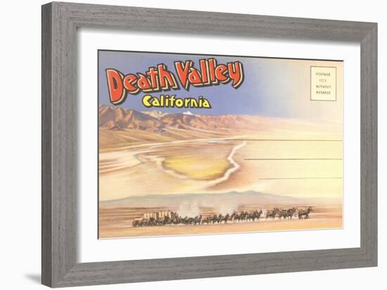 Postcard Folder of Death Valley, California-null-Framed Premium Giclee Print