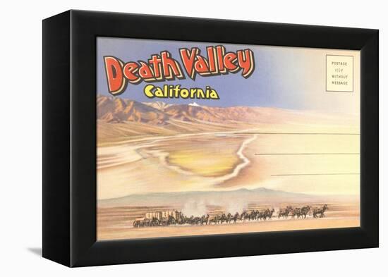 Postcard Folder of Death Valley, California-null-Framed Stretched Canvas