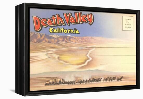 Postcard Folder of Death Valley, California-null-Framed Stretched Canvas