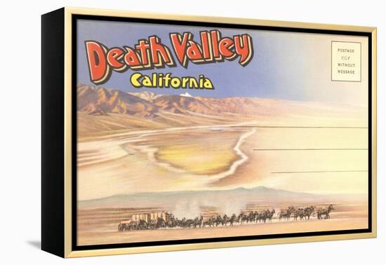 Postcard Folder of Death Valley, California-null-Framed Stretched Canvas