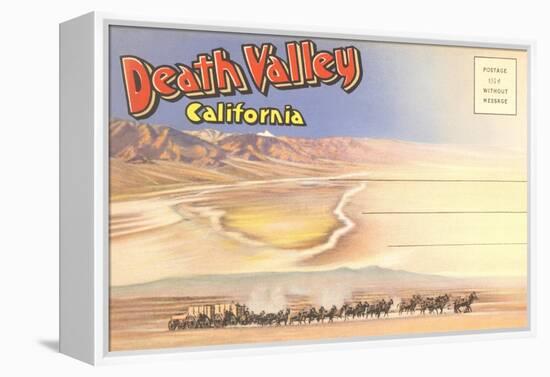 Postcard Folder of Death Valley, California-null-Framed Stretched Canvas