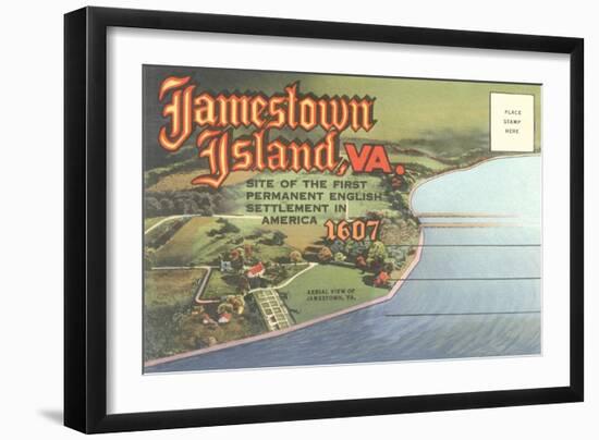 Postcard Folder of Jamestown, Virginia-null-Framed Art Print