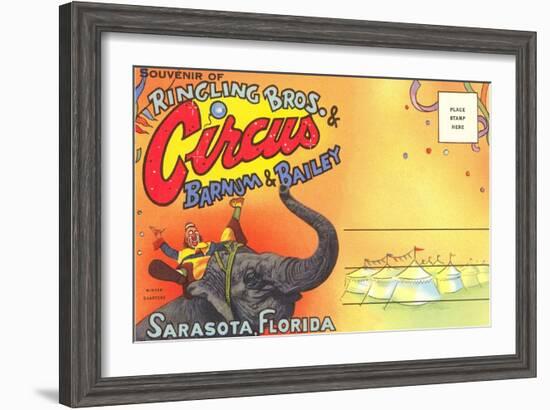 Postcard Folder, Ringling Brothers Circus-null-Framed Art Print