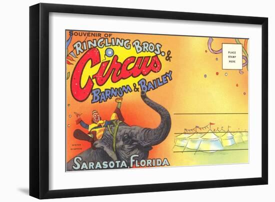 Postcard Folder, Ringling Brothers Circus-null-Framed Art Print