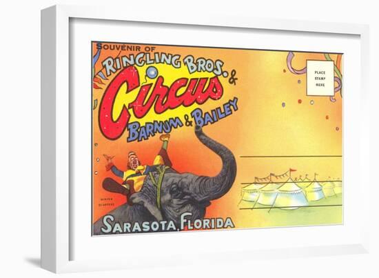 Postcard Folder, Ringling Brothers Circus-null-Framed Art Print