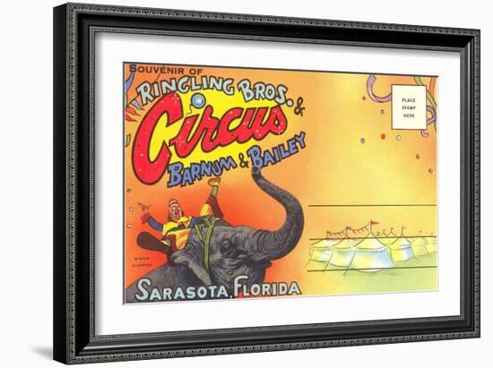 Postcard Folder, Ringling Brothers Circus-null-Framed Art Print