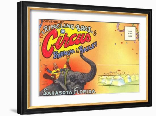 Postcard Folder, Ringling Brothers Circus-null-Framed Art Print