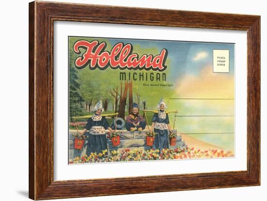 Postcard Folder, Scene from Holland, Michigan-null-Framed Art Print