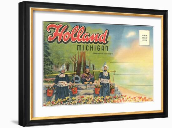 Postcard Folder, Scene from Holland, Michigan-null-Framed Art Print