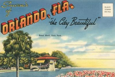 BEAUTIFUL ORLANDO FL FROM LAKE EOLA POSTCARD- 1947