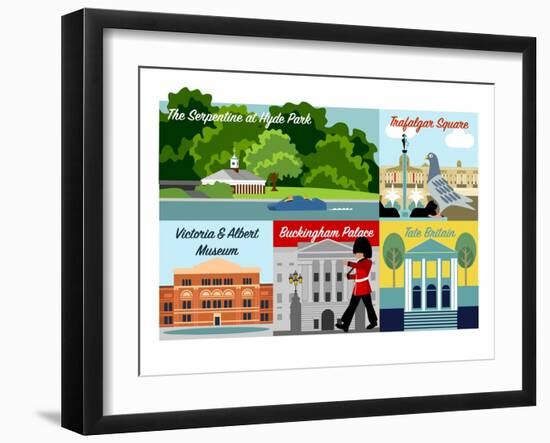 Postcard From London-Claire Huntley-Framed Giclee Print