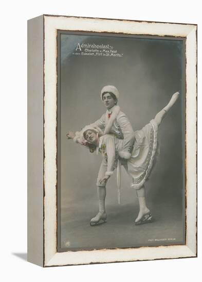 Postcard of Ice Skaters, Sent in 1913-German photographer-Framed Premier Image Canvas