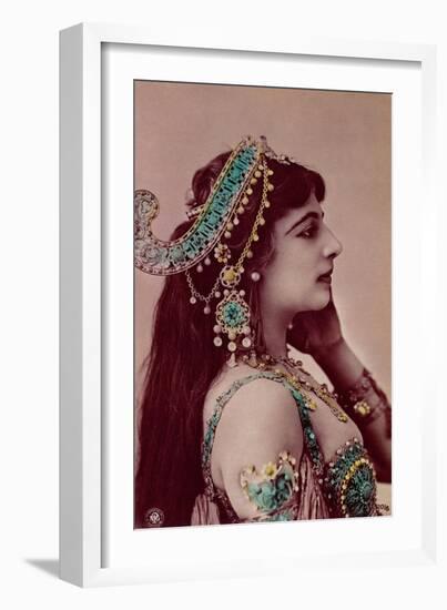 Postcard of Mata Hari Before 1914-null-Framed Giclee Print