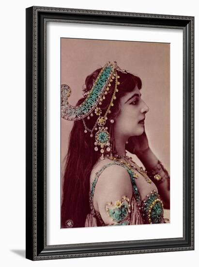 Postcard of Mata Hari Before 1914-null-Framed Giclee Print