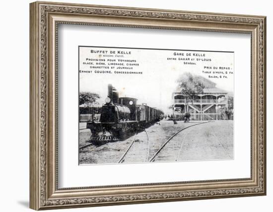 Postcard of the station at Kelle, c.1908-null-Framed Photographic Print