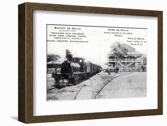 Postcard of the station at Kelle, c.1908-null-Framed Photographic Print