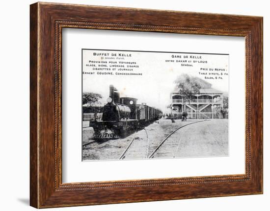 Postcard of the station at Kelle, c.1908-null-Framed Photographic Print