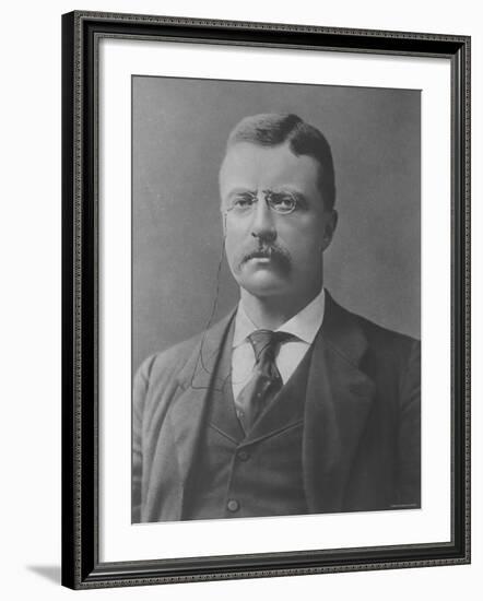 Postcard of Theodore Roosevelt 26th President of the U.S-null-Framed Premium Photographic Print