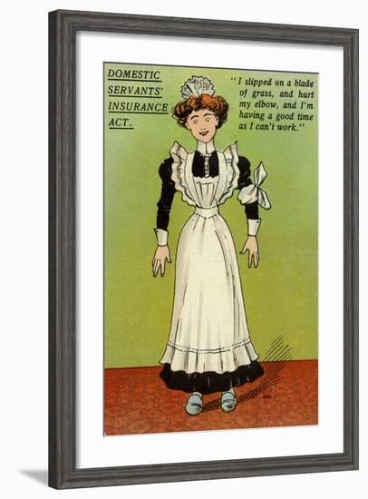 Postcard Opposing the National Insurance Act 1911-null-Framed Giclee Print