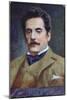 Postcard Portrait of Giacomo Puccini, c.1910-15-Austrian School-Mounted Giclee Print