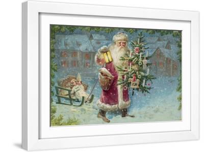Santa Claus Vintage Art Wall Art: Prints, Paintings & Posters