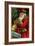 Postcard with Santa Claus Holding Presents-Trolley Dodger-Framed Giclee Print