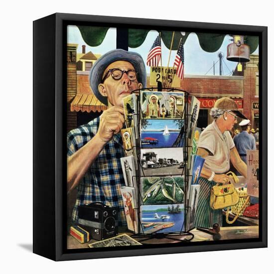 "Postcards", August 25, 1951-Stevan Dohanos-Framed Premier Image Canvas