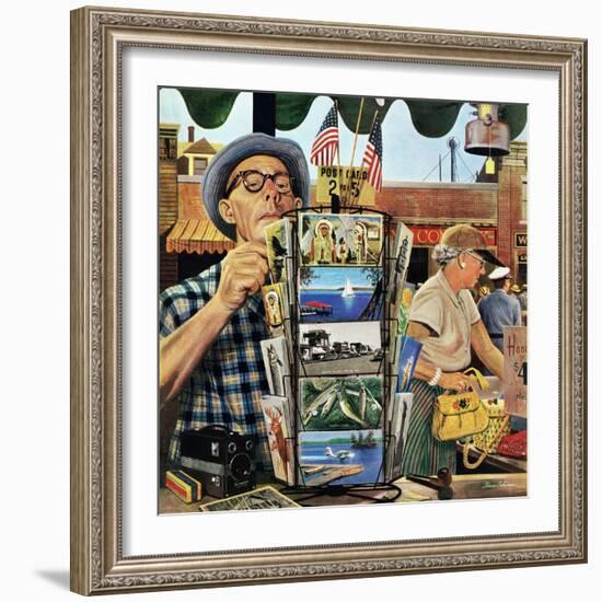 "Postcards", August 25, 1951-Stevan Dohanos-Framed Giclee Print