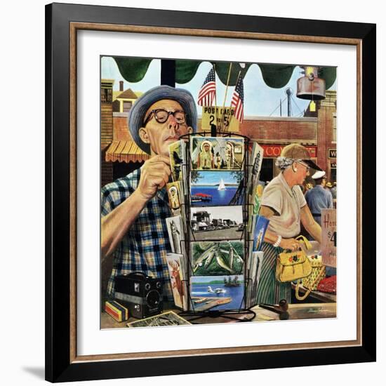 "Postcards", August 25, 1951-Stevan Dohanos-Framed Giclee Print