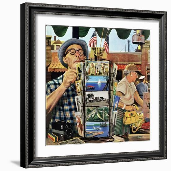 "Postcards", August 25, 1951-Stevan Dohanos-Framed Giclee Print