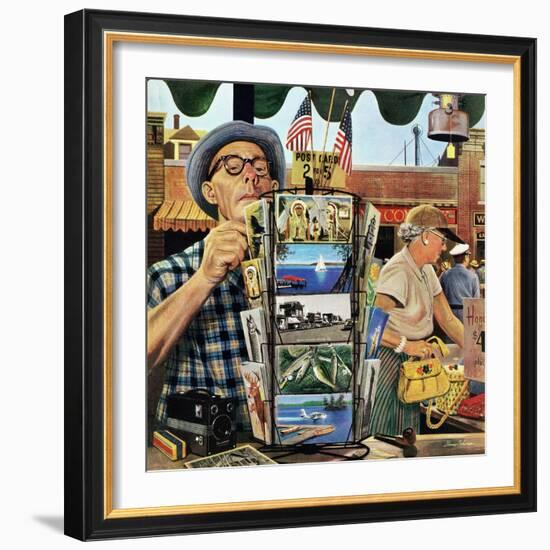 "Postcards", August 25, 1951-Stevan Dohanos-Framed Giclee Print