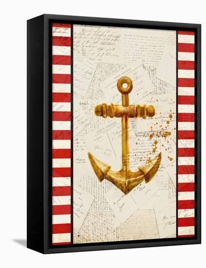 Postcards from the Sea 2-Kimberly Allen-Framed Stretched Canvas