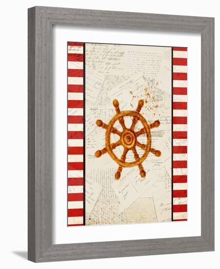 Postcards from the Sea 4-Kimberly Allen-Framed Art Print