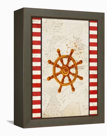 Postcards from the Sea 4-Kimberly Allen-Framed Stretched Canvas