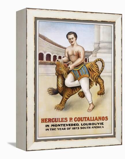 Poster Advertisement for Hercules P. Coutalianos-null-Framed Premier Image Canvas