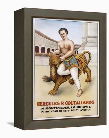 Poster Advertisement for Hercules P. Coutalianos-null-Framed Premier Image Canvas