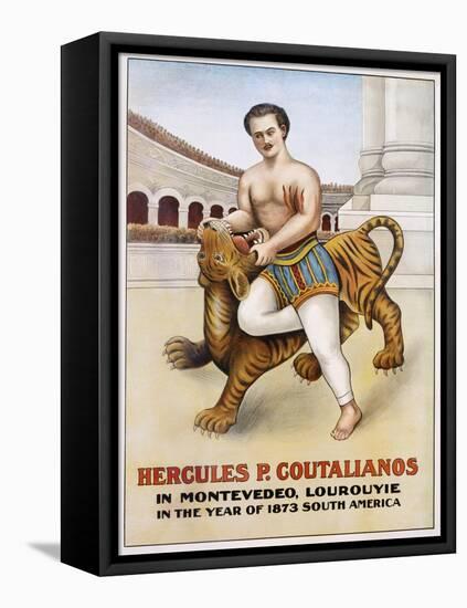 Poster Advertisement for Hercules P. Coutalianos-null-Framed Premier Image Canvas