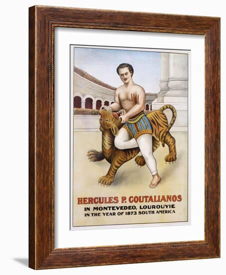 Poster Advertisement for Hercules P. Coutalianos-null-Framed Giclee Print